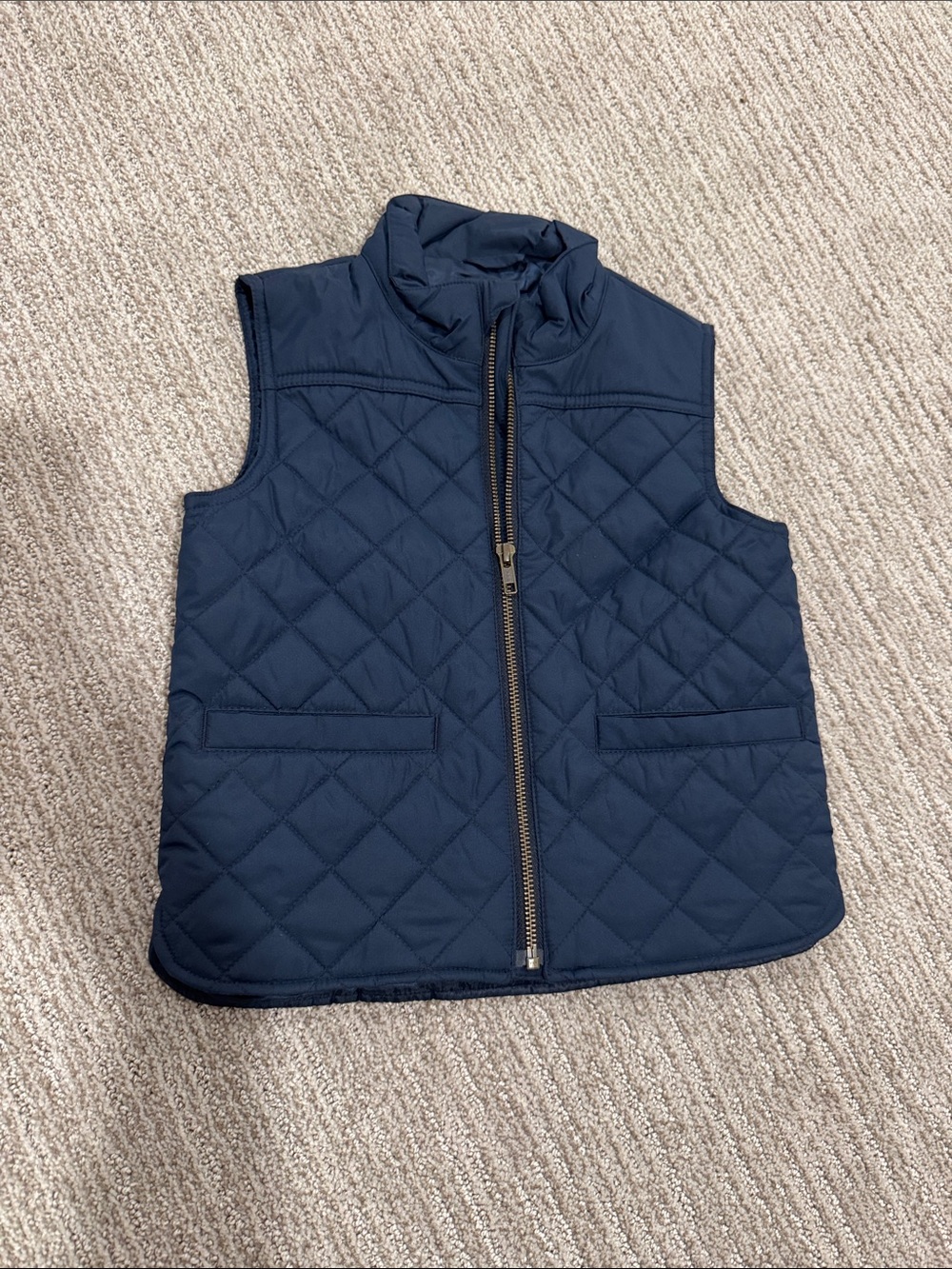 Crewcuts Quilted Navy Sleeveless Puffer Vest